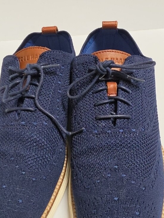 Cole Haan Men\'s OriginalGrand Stitchlite Wingtip Oxford - Navy Blue - Size 11.5 main image 10